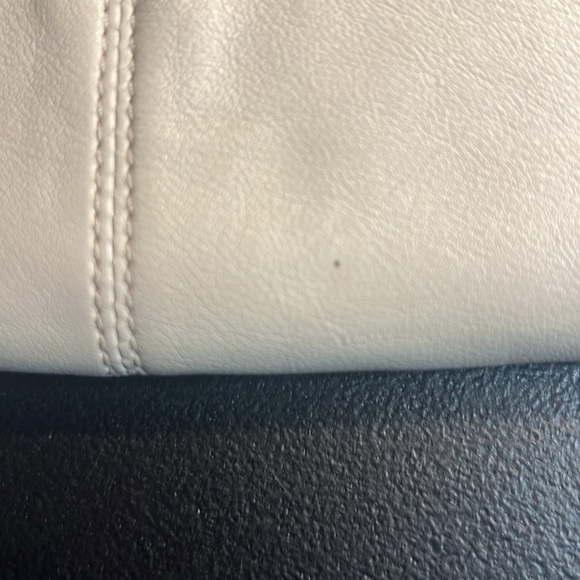 COACH CREAM PEWTER LONG WALLET PREOWNED - Picture 3 of 14